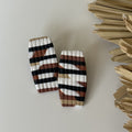 Modern plaid polymer clay earrings