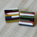 Artistic Square Polymer Clay stud earrings
